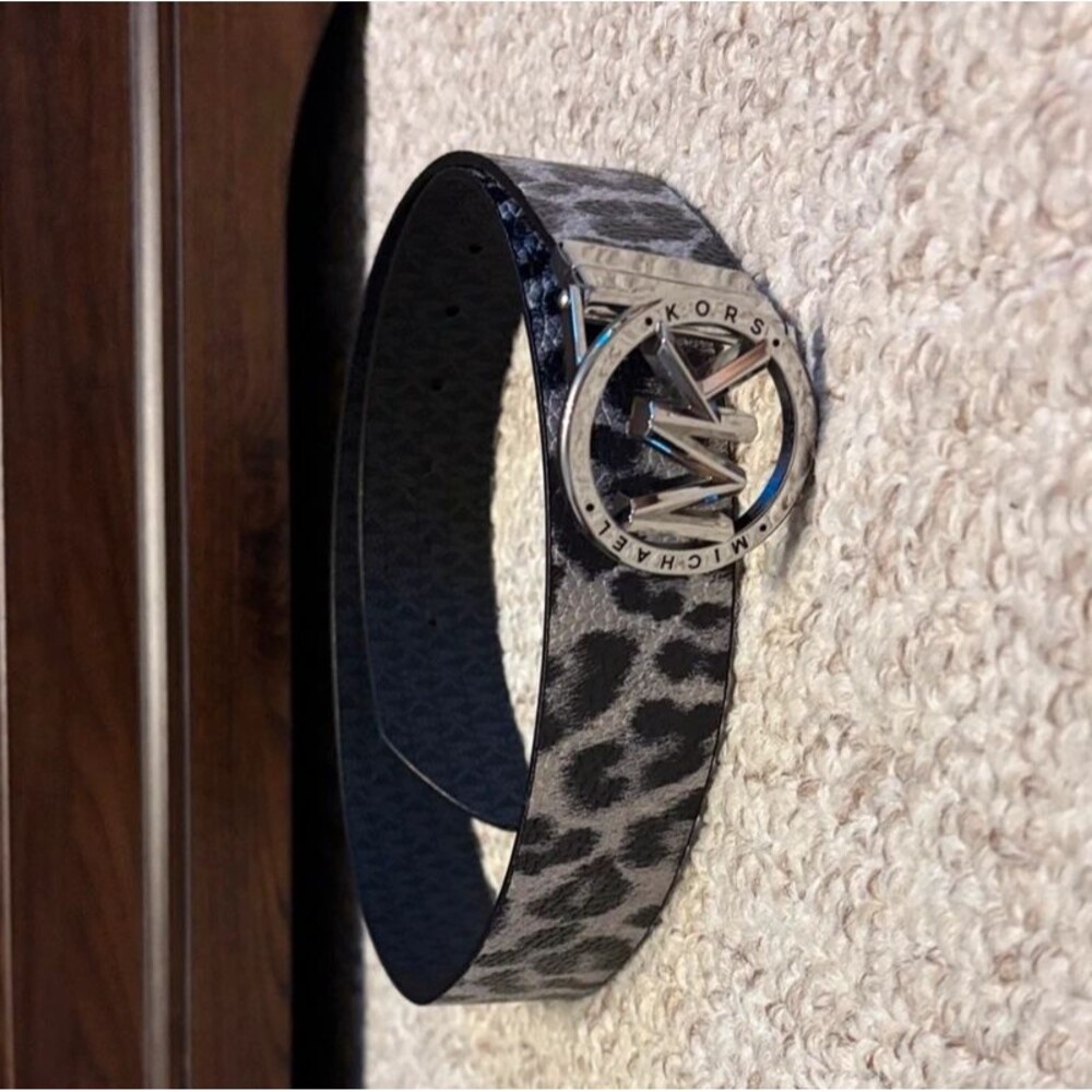 Michael Kors Reversible Animal Print Belt